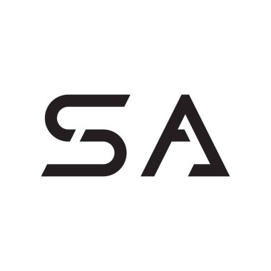 a ilk harf vektör logosu simgesi