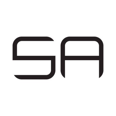 a ilk harf vektör logosu simgesi