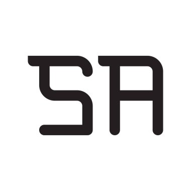 a ilk harf vektör logosu simgesi