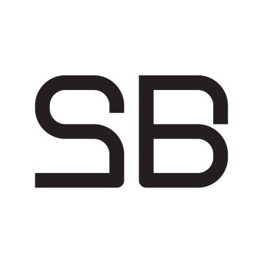 sb ilk harf vektör logo simgesi