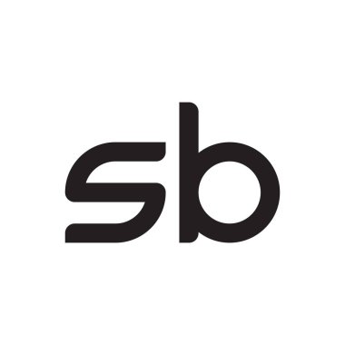 sb ilk harf vektör logo simgesi