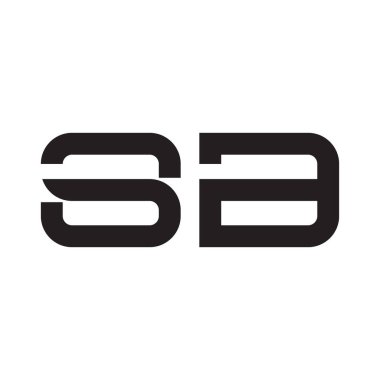 sb ilk harf vektör logo simgesi