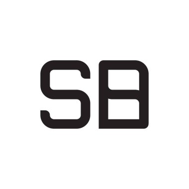 sb ilk harf vektör logo simgesi