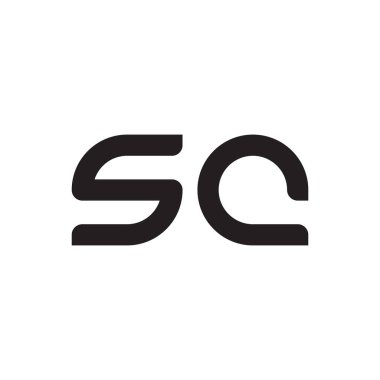 sc ilk harf vektör logo simgesi