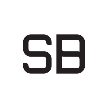 sd ilk harf vektör logo simgesi