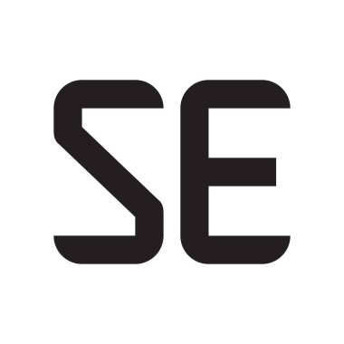 se ilk harf vektör logo simgesi