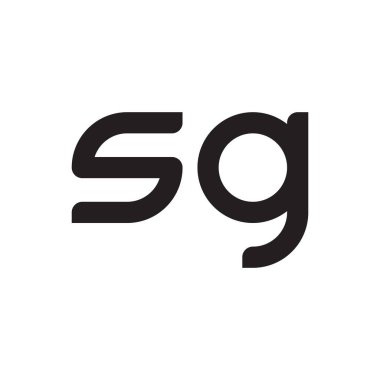 sg ilk harf vektör logosu simgesi