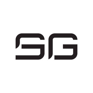 sg ilk harf vektör logosu simgesi