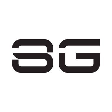 sg ilk harf vektör logosu simgesi