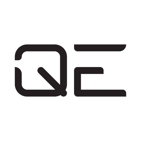 Qe初始字母向量图标 — 图库矢量图片