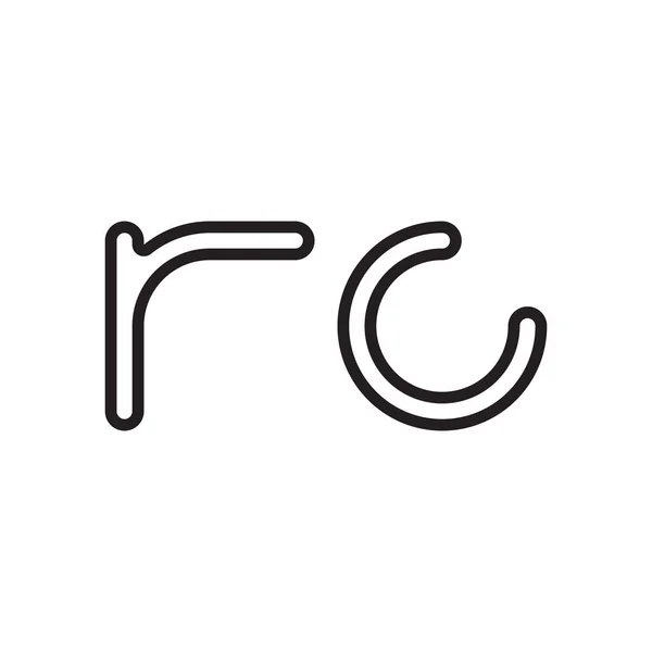 Rc初始字母向量图标 — 图库矢量图片