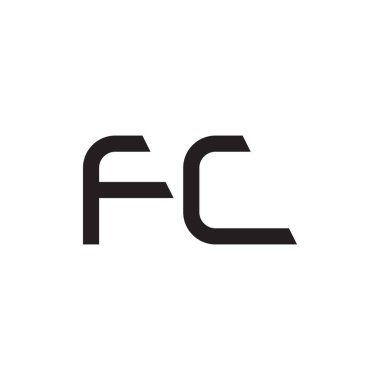 fc ilk harf vektör logosu simgesi