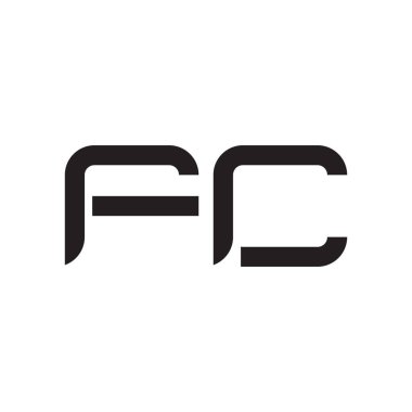 fc ilk harf vektör logosu simgesi