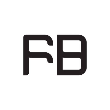 FD ilk harf vektör logosu simgesi