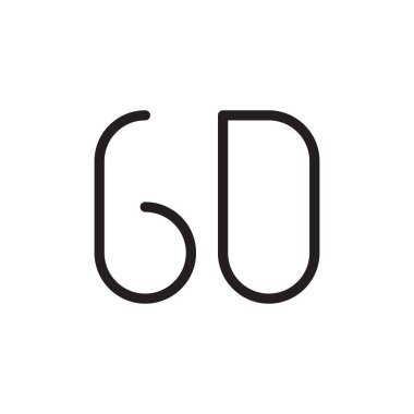 gd ilk harf vektör logo simgesi
