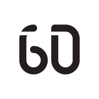 gd ilk harf vektör logo simgesi