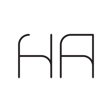 İlk harf vektör logo simgesi