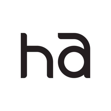 İlk harf vektör logo simgesi