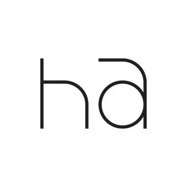 İlk harf vektör logo simgesi