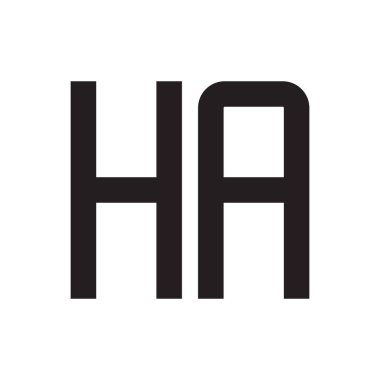 İlk harf vektör logo simgesi