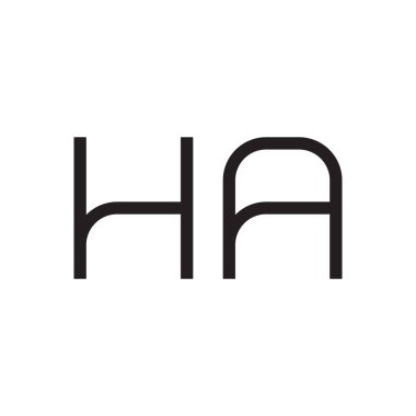 İlk harf vektör logo simgesi