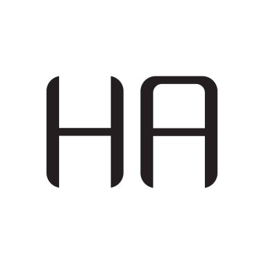 İlk harf vektör logo simgesi