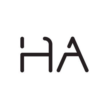 İlk harf vektör logo simgesi