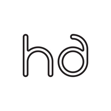 İlk harf vektör logo simgesi