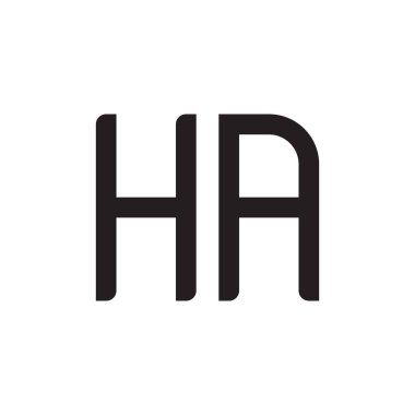 İlk harf vektör logo simgesi