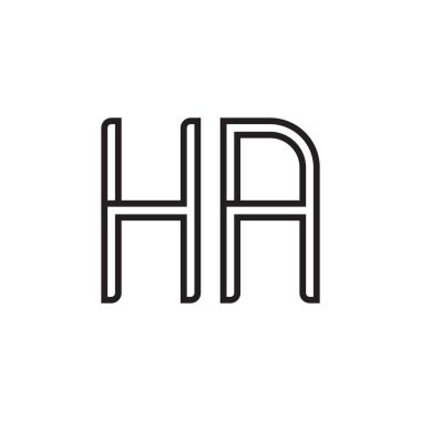 İlk harf vektör logo simgesi