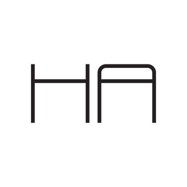 İlk harf vektör logo simgesi