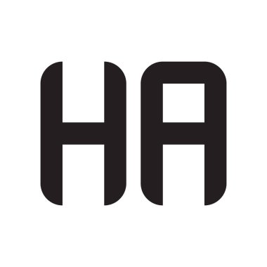 İlk harf vektör logo simgesi