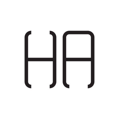 İlk harf vektör logo simgesi