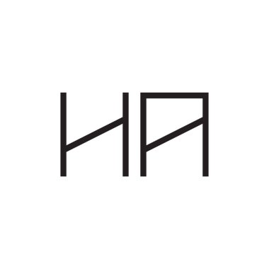 İlk harf vektör logo simgesi