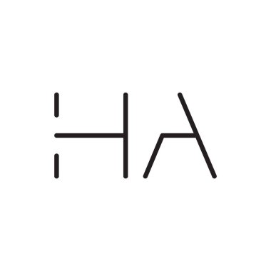 İlk harf vektör logo simgesi