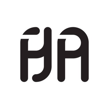 İlk harf vektör logo simgesi