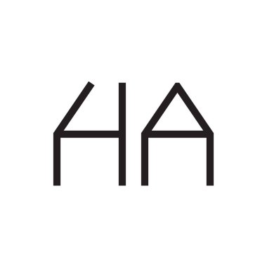 İlk harf vektör logo simgesi