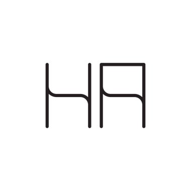 İlk harf vektör logo simgesi