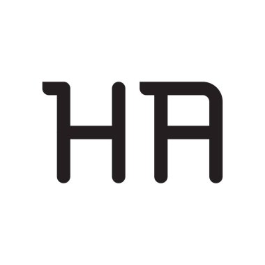 İlk harf vektör logo simgesi