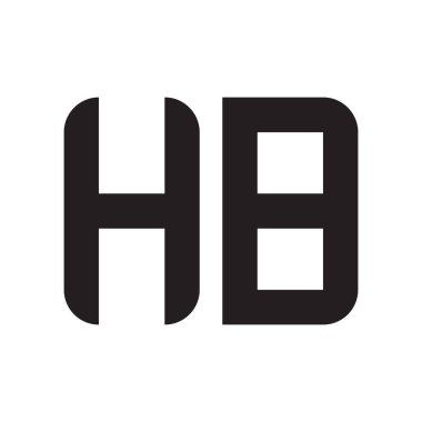 HB ilk harf logo şablon vektör simgesi tasarımı