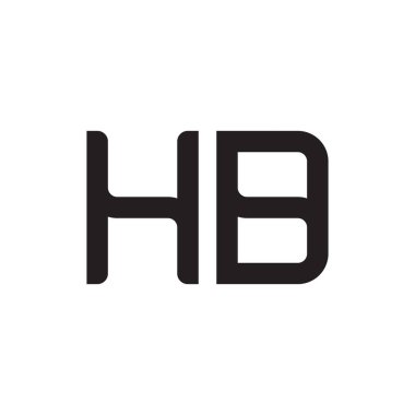 hd ilk harf vektör logo simgesi