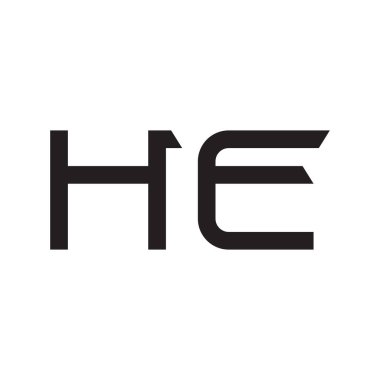 ilk harf vektör logo simgesi