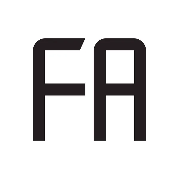 Una Lettera Iniziale Vettoriale Logo Icona — Vettoriale Stock