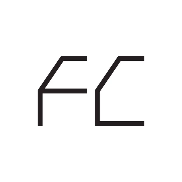 Fc頭文字ベクトルロゴアイコン — ストックベクタ