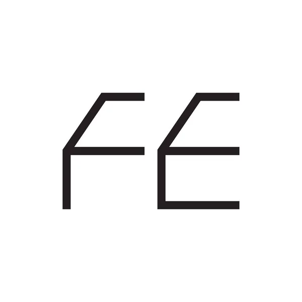 Fünf Anfangsbuchstaben Vektor Logo Symbol — Stockvektor