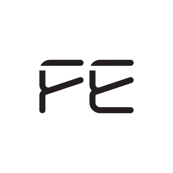Fünf Anfangsbuchstaben Vektor Logo Symbol — Stockvektor