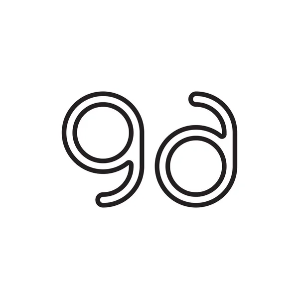 Letra Inicial Vectorial Logo Icono — Archivo Imágenes Vectoriales