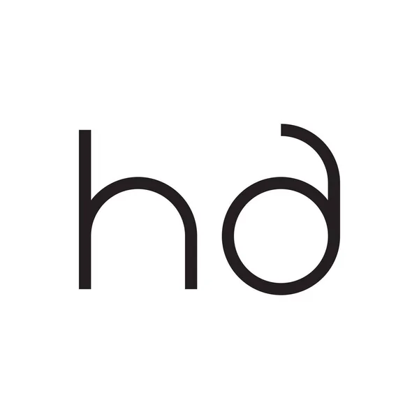 Harf Vektör Logo Simgesi — Stok Vektör