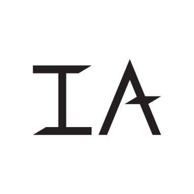 a ilk harf vektör logo simgesi