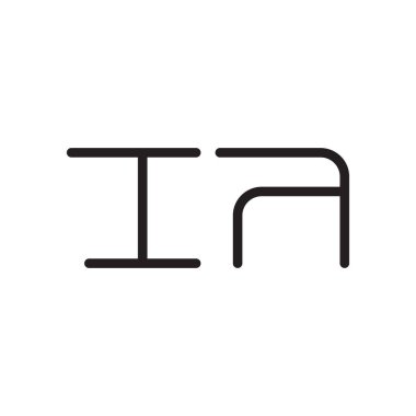 a ilk harf vektör logo simgesi